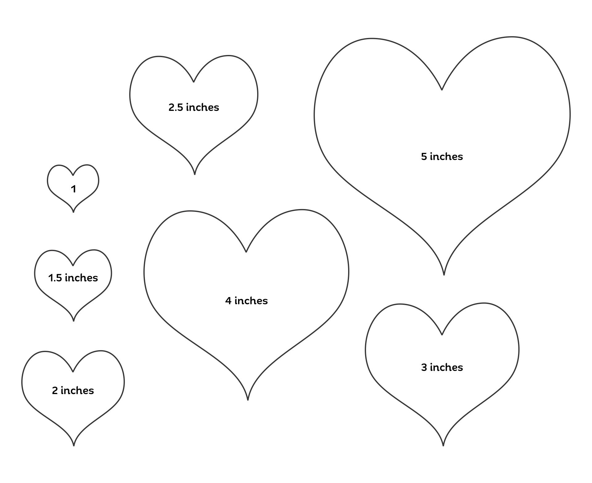 Large Heart Stencils Heart Stencils With Different Sizes - Temu