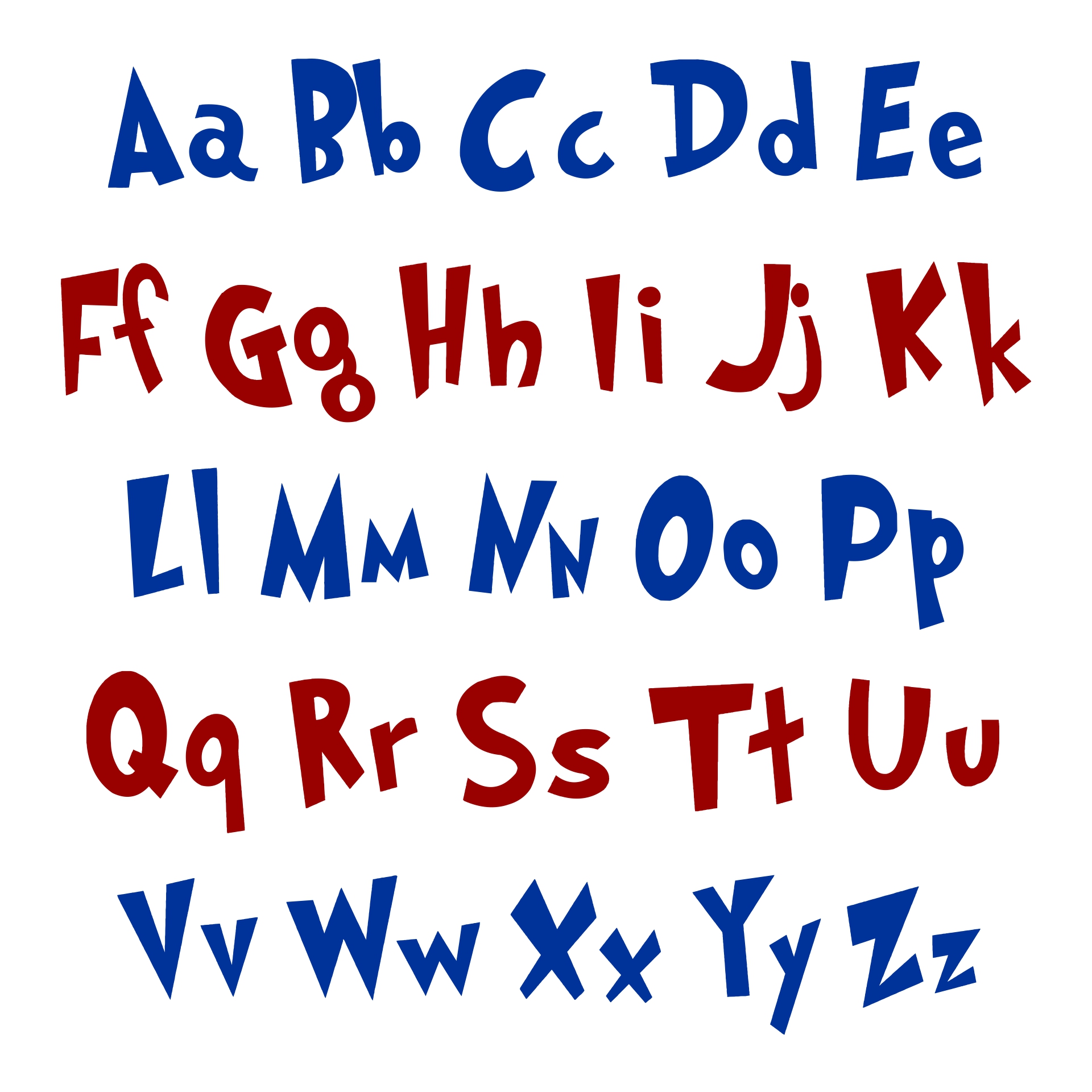 Free Printable Dr Seuss Alphabet Letters