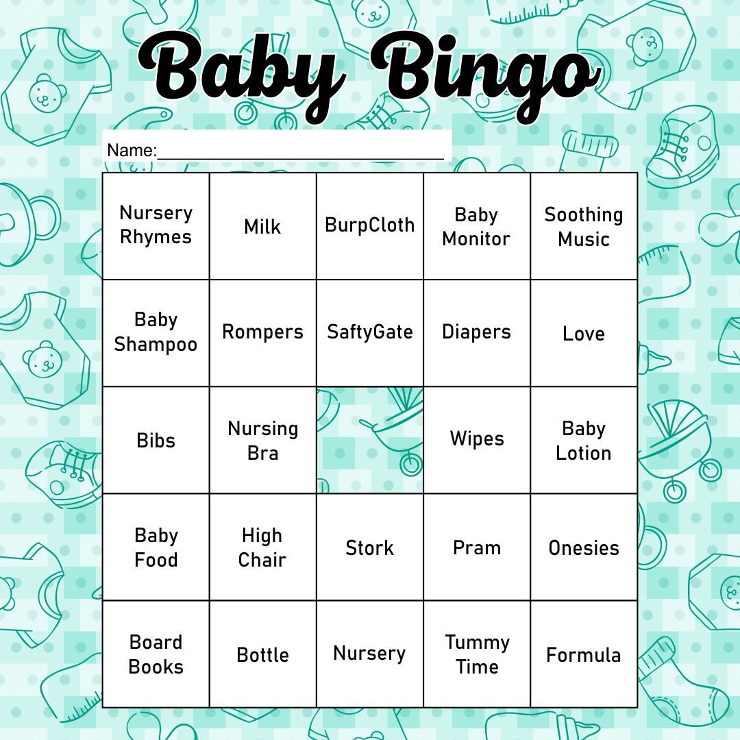 Free Printable Baby Shower Game Ideas