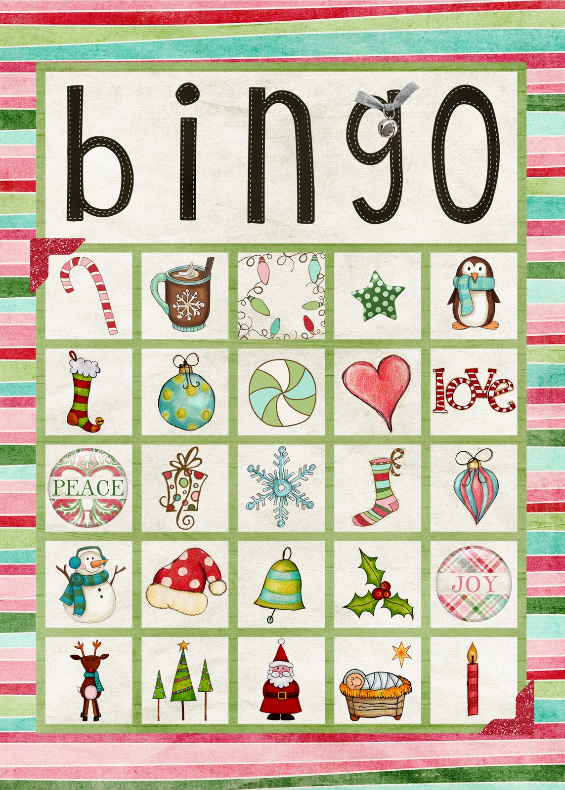 Holiday bingo cards printable free