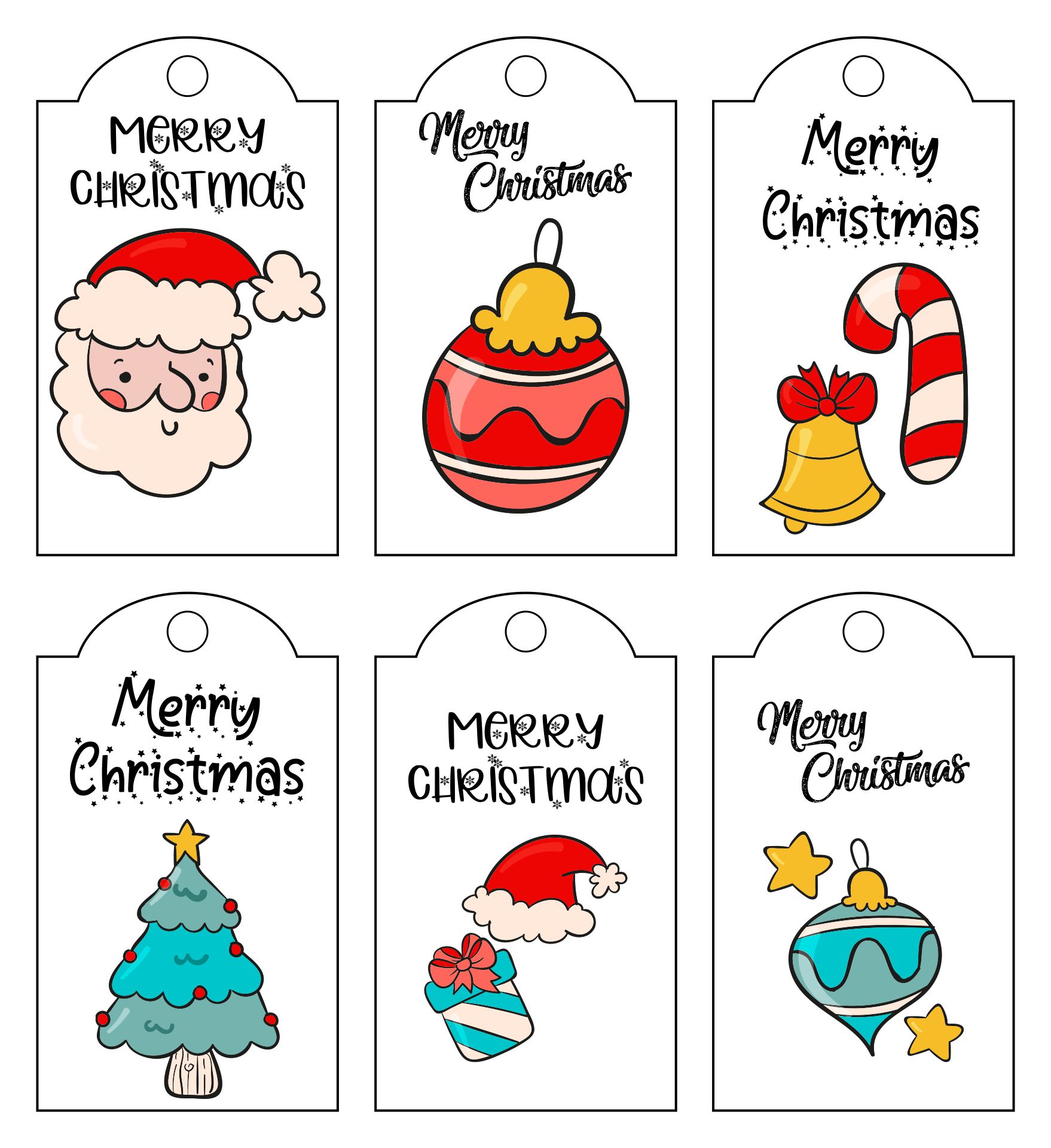 10 Best Christmas Gift Tags Printable Templates