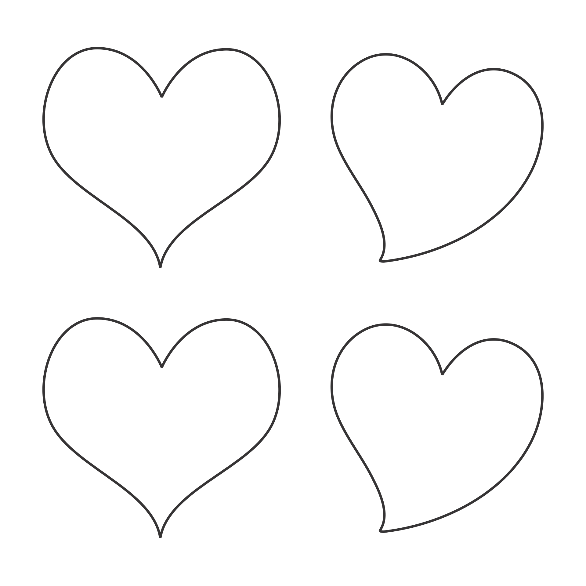 3 Inch Heart Template Printable