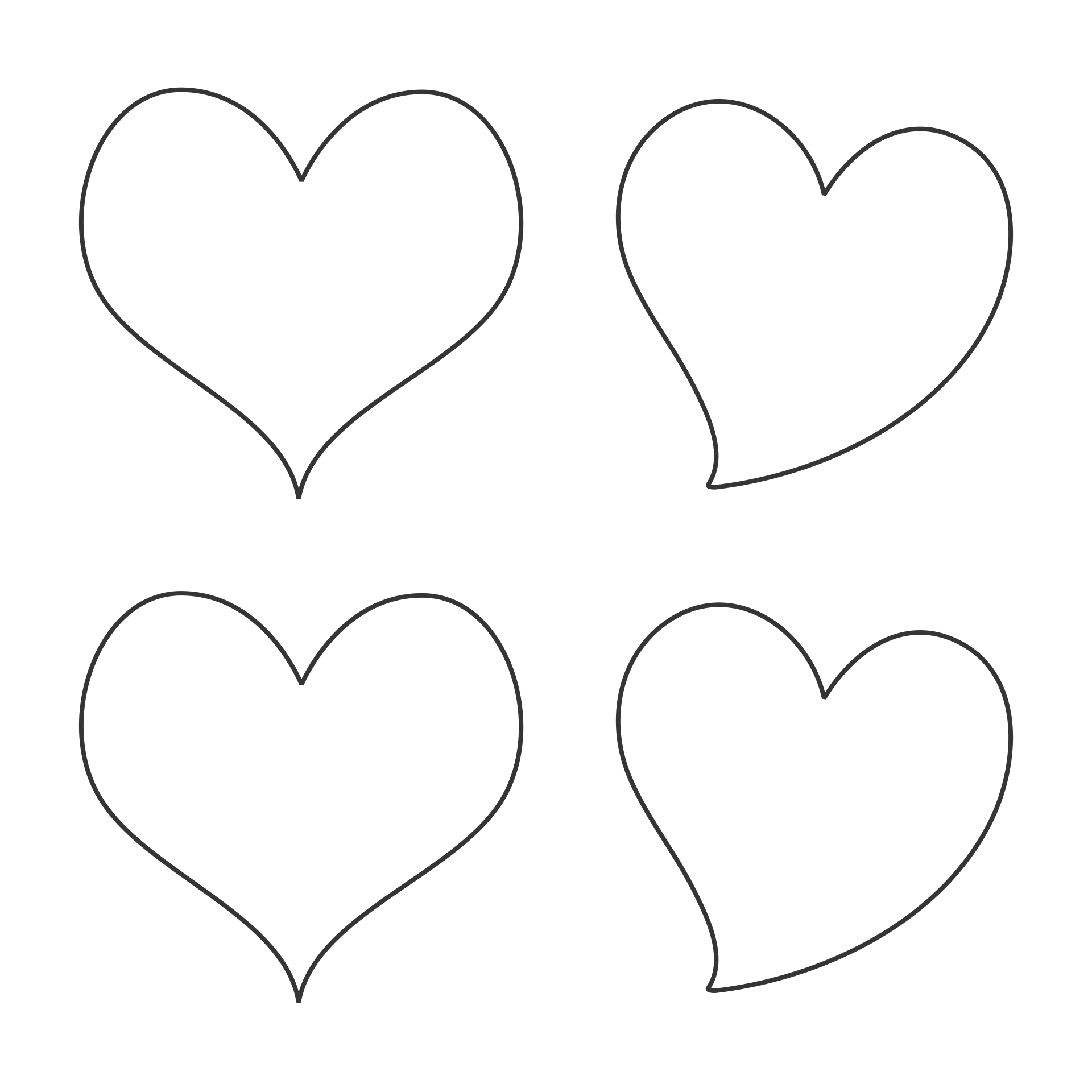 Extra Large Printable Heart Template