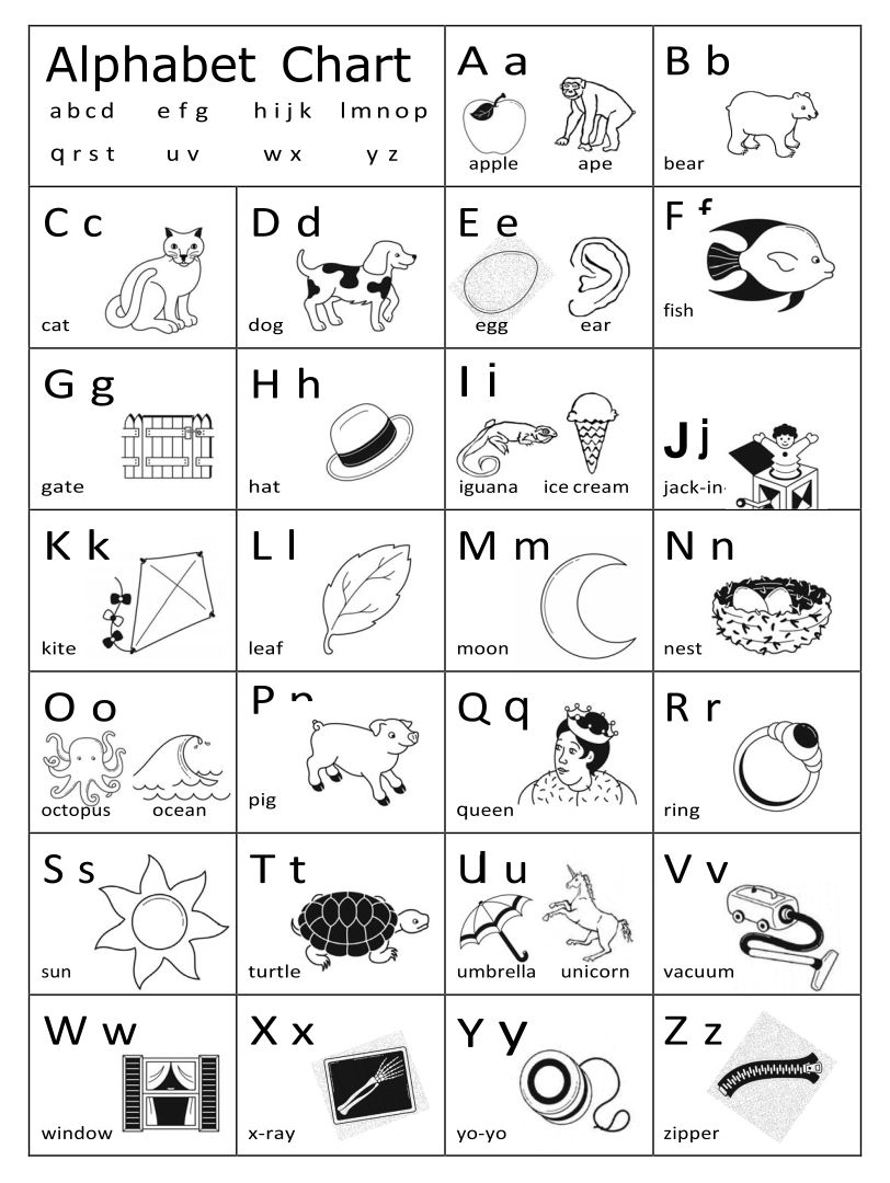 Free Printable Alphabet Flash Cards Black And White