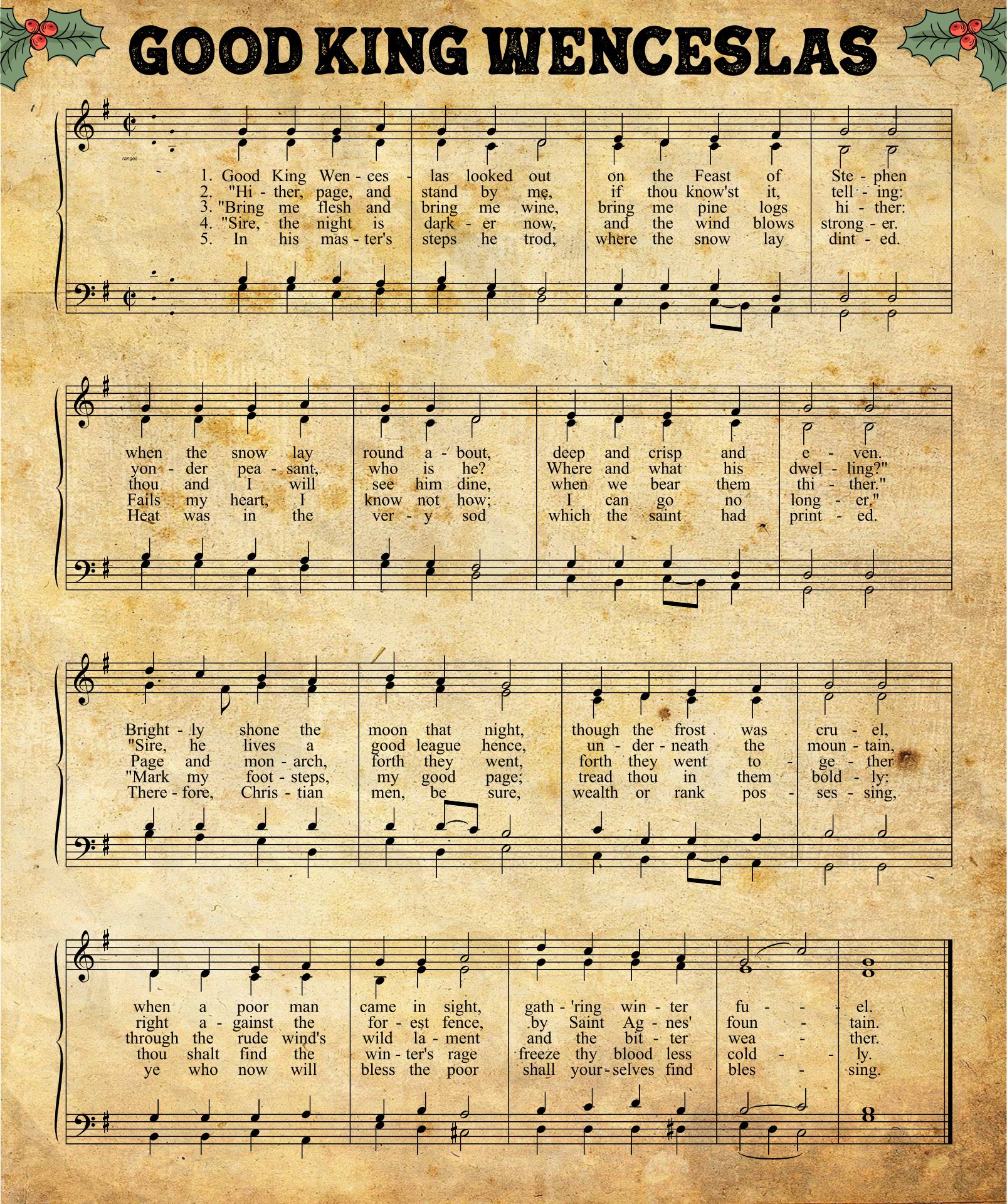 Christmas Music Sheets Printable