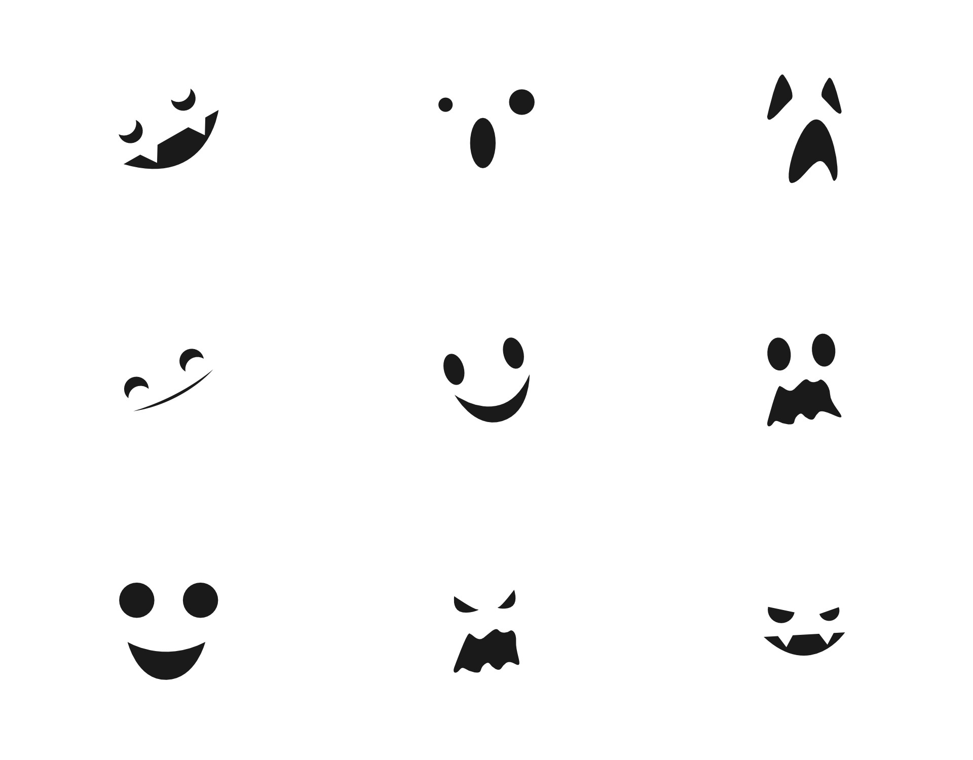 Ghost Face Template Printable