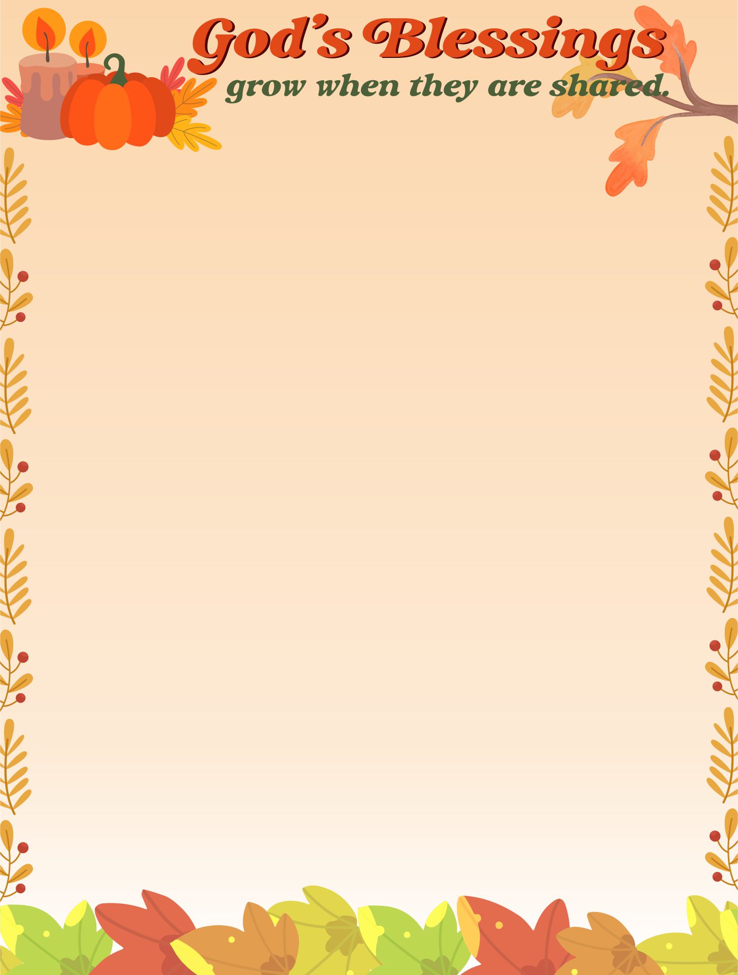 Thanksgiving Letter Head 10 Free PDF Printables Printablee