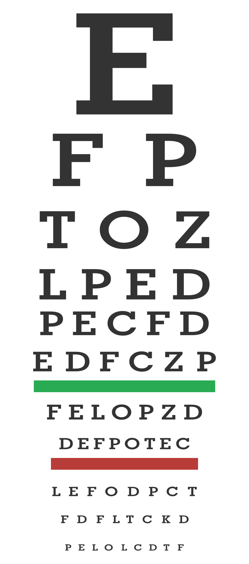 Preschool Eye Charts