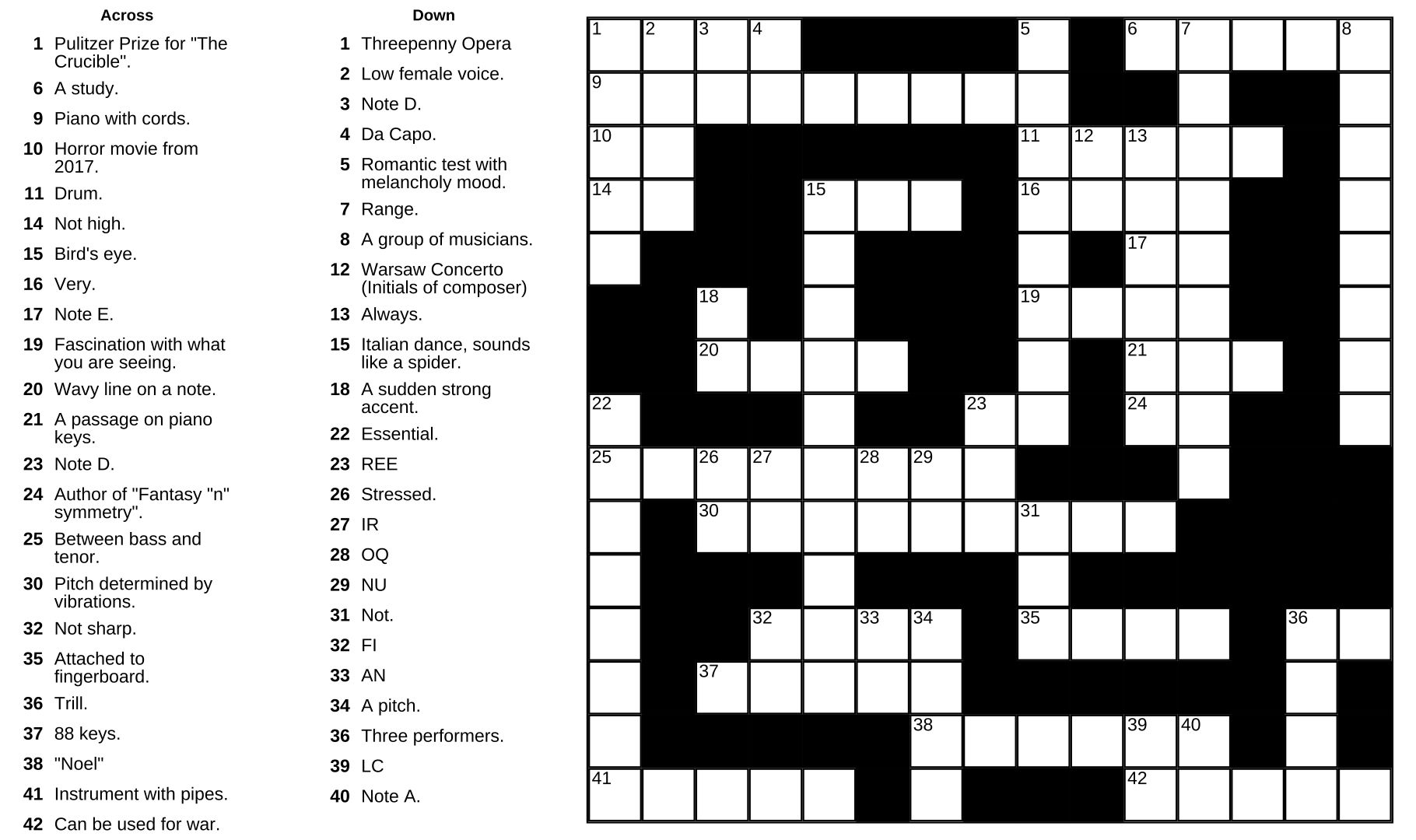 10 Best Free Printable Entertainment Crossword Puzzles PDF For Free At 