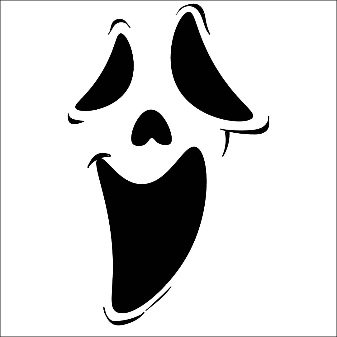 Ghost Face Template 10 Free PDF Printables Printablee