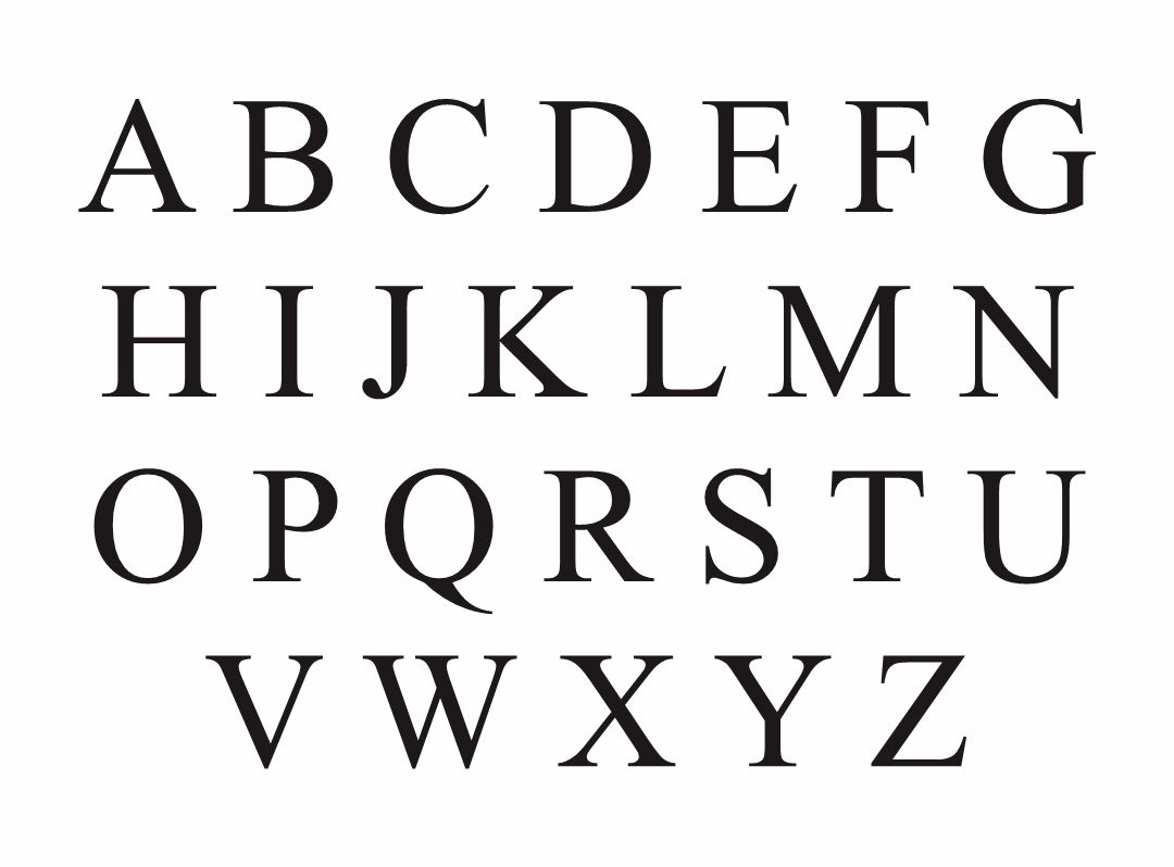 Large Alphabet Letters