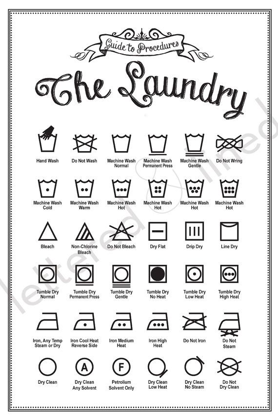 7 Best Images of Printable Laundry Care Symbols Sheet - Printable ...