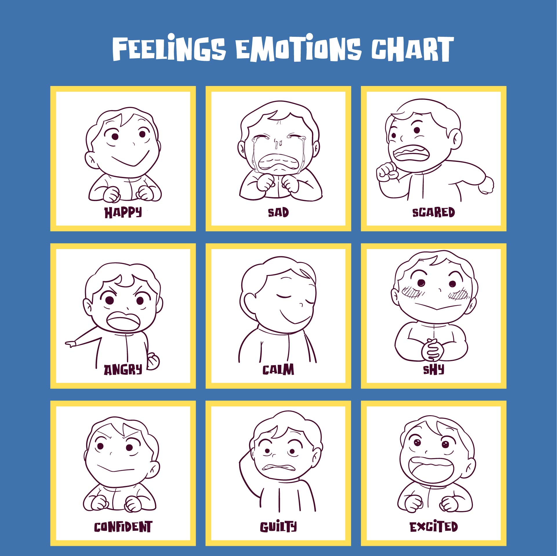 10 Best Feeling Printable Emotion Poster PDF For Free At Printablee