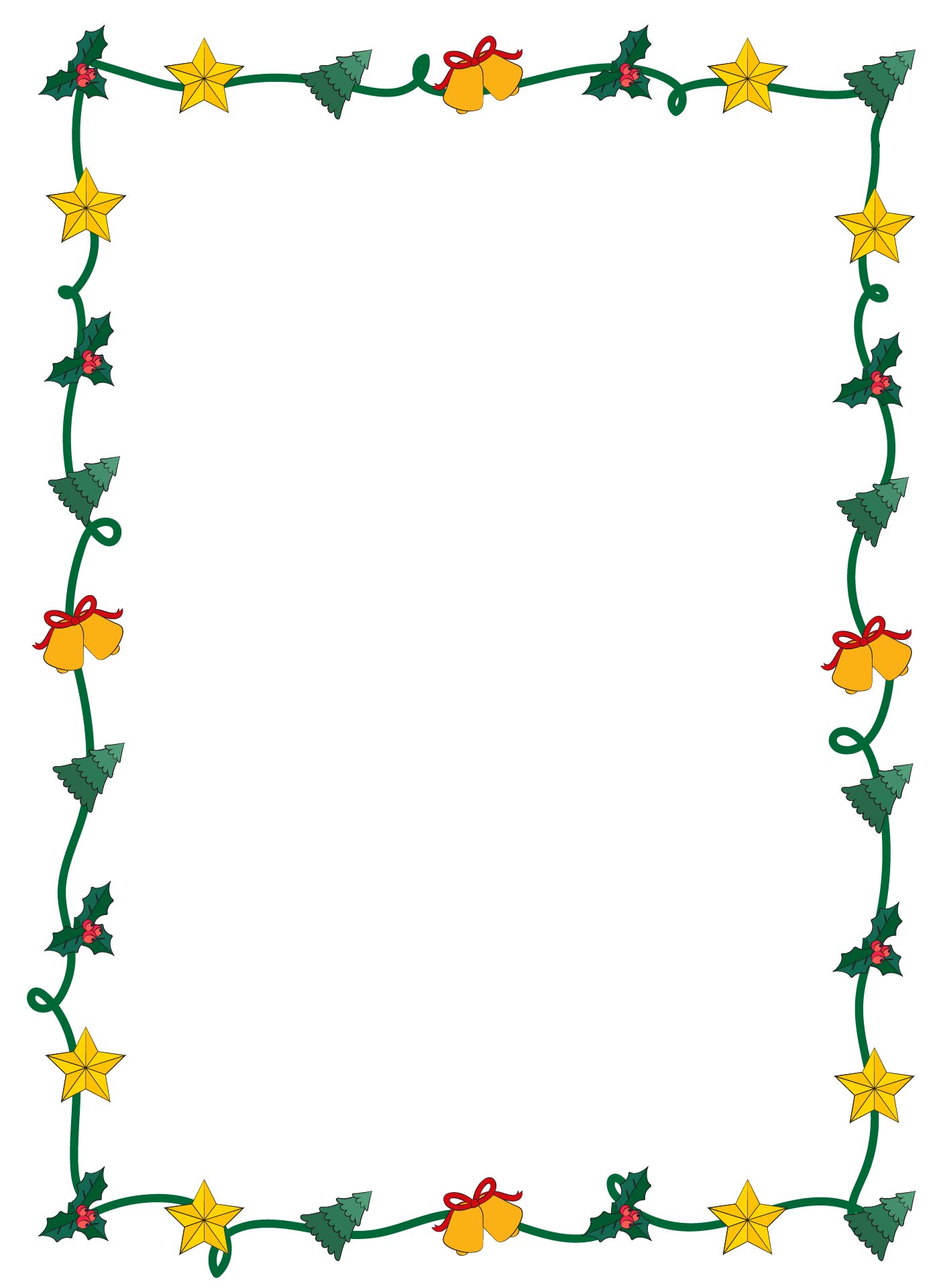 Religious Christmas Letter Borders