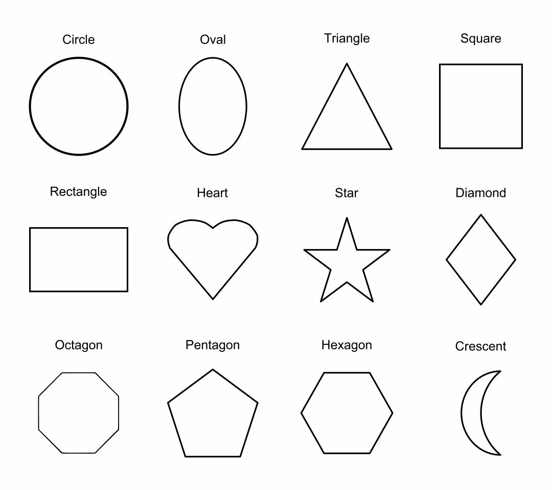 16 basic shapes geometry