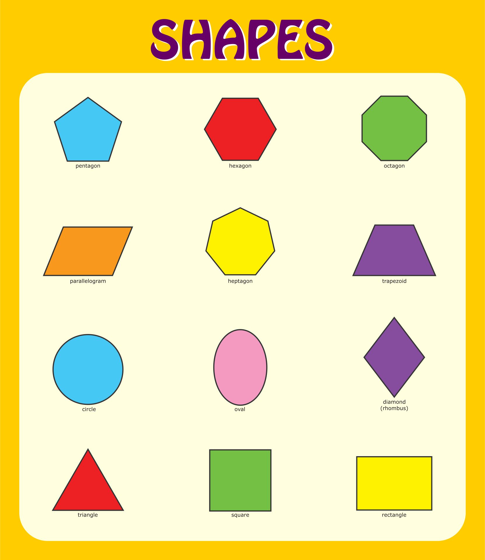 Free Printable Preschool Shapes