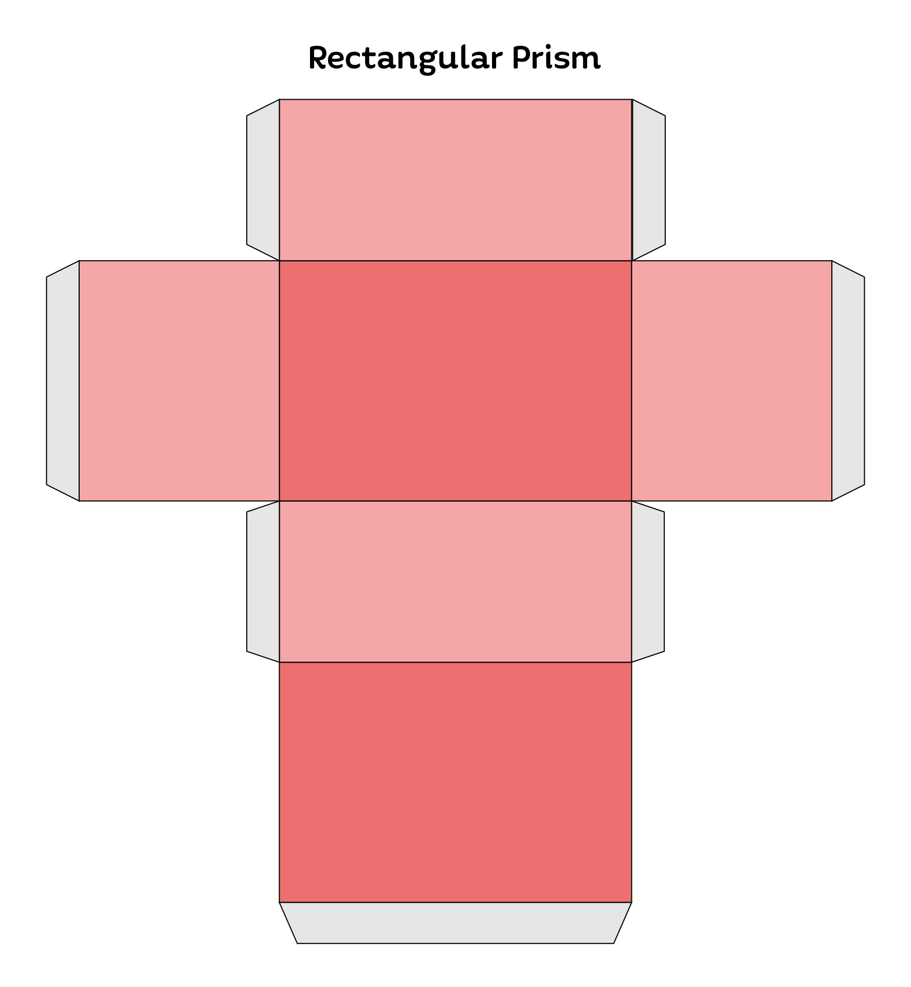 3d rectangle template