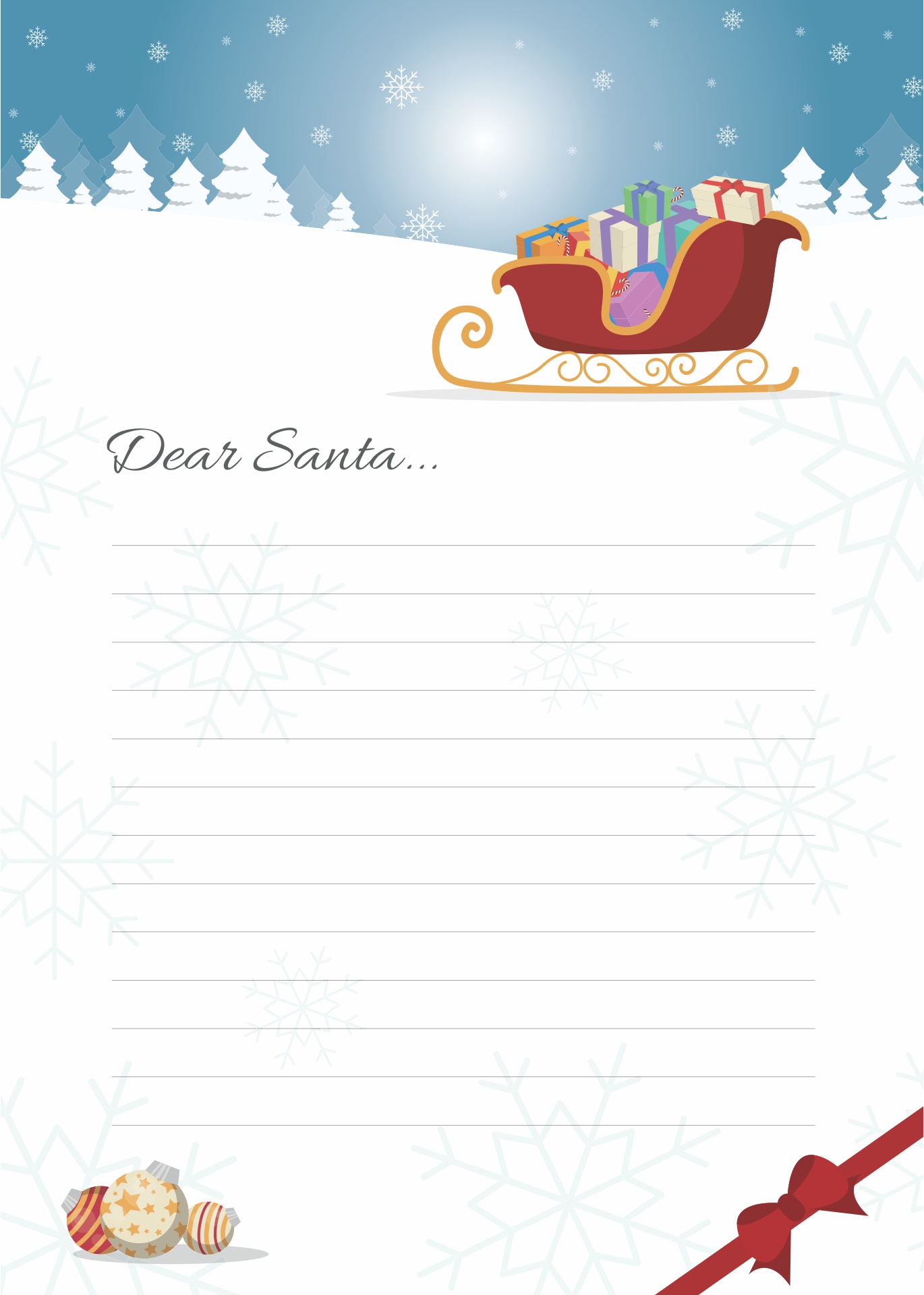 15 Best Free Printable Christmas Letter Templates 
