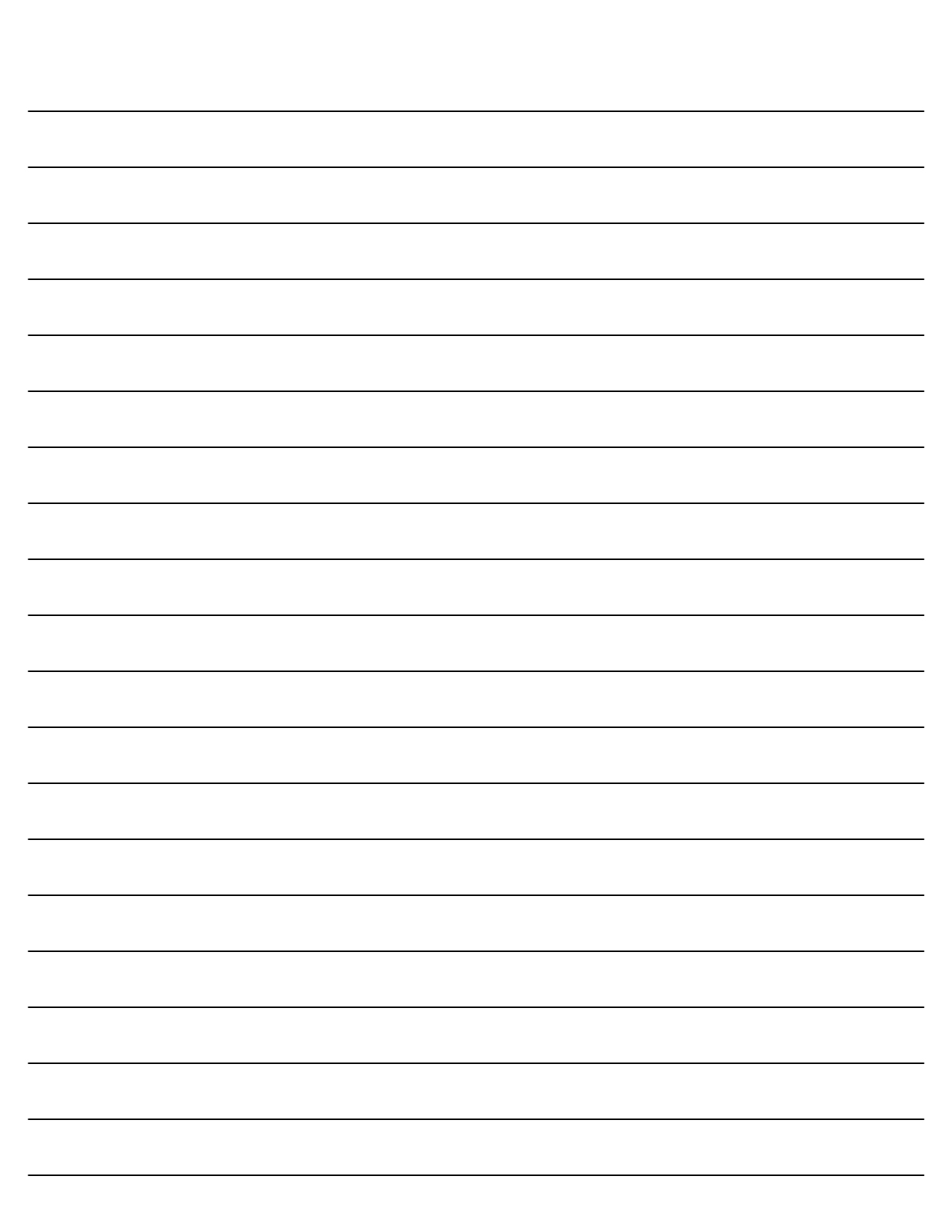 Printable Lined Writing Paper Template