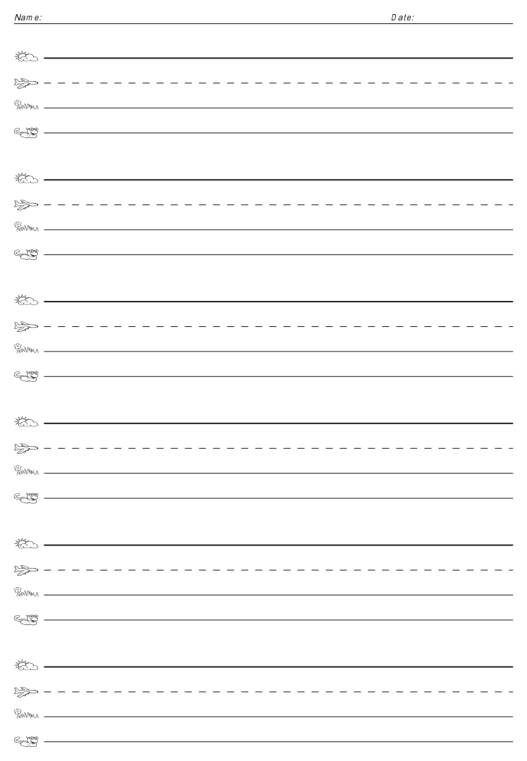 10 Best Fundations Lined Paper Printable - printablee.com