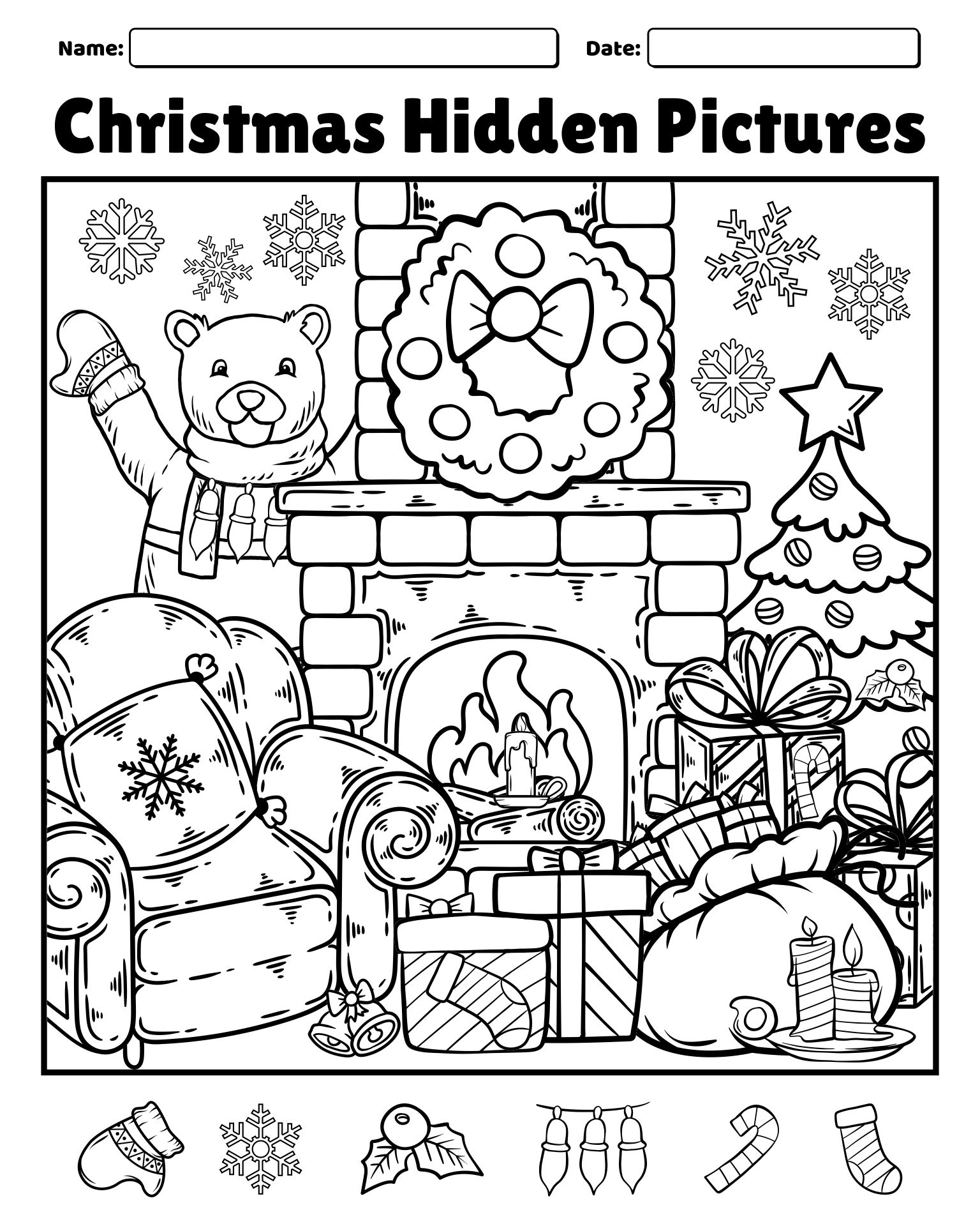 Find Hidden Objects Puzzles - 6 Free PDF Printables | Printablee