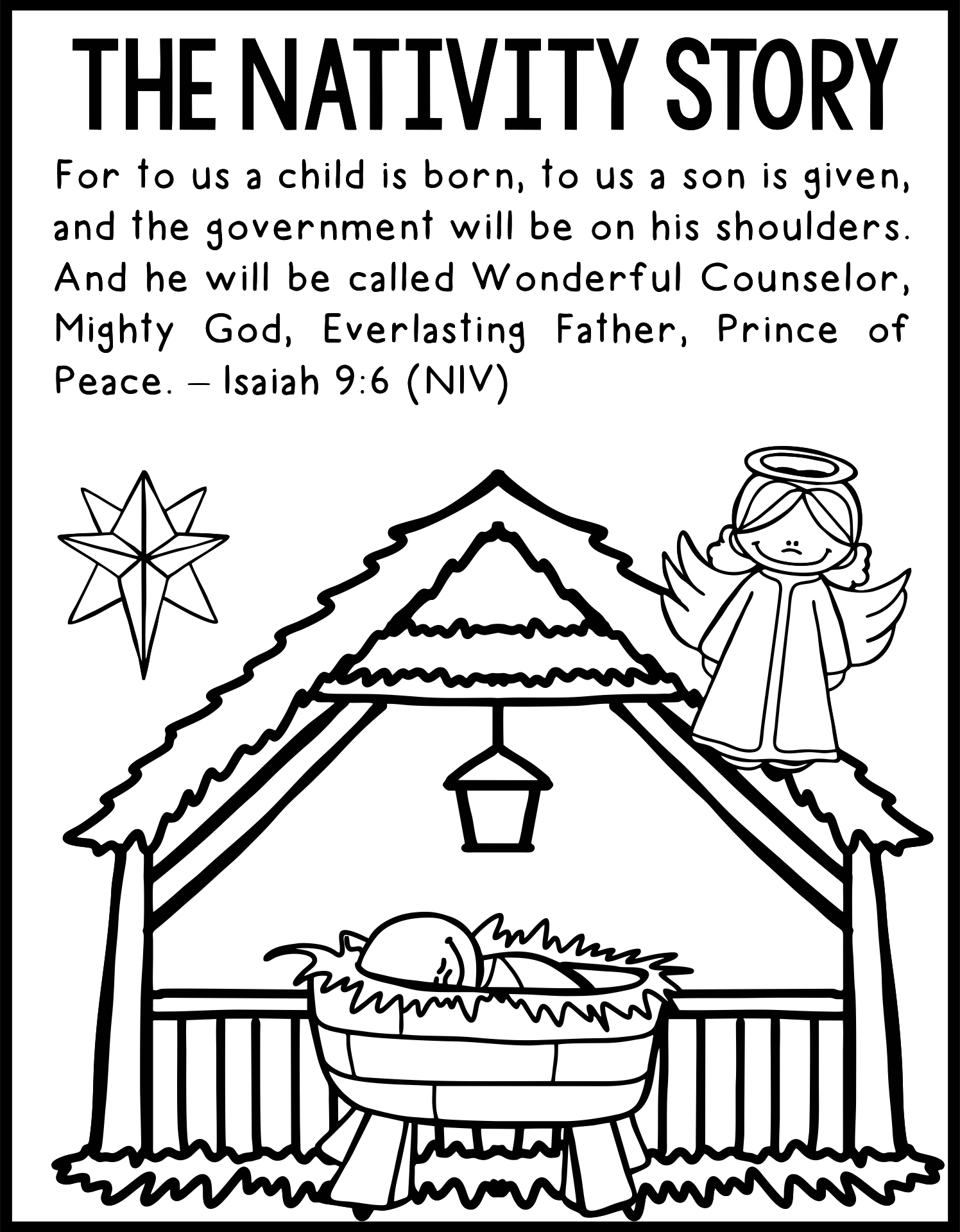 Printable Nativity Story Sequencing Printable Blank World