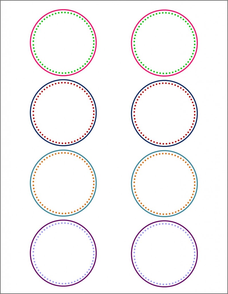 Printable Round Label Template