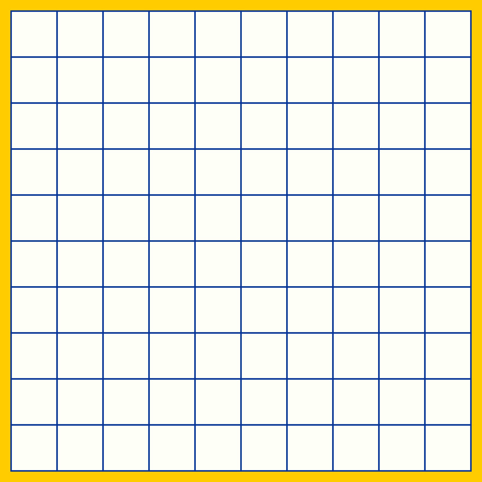 10 By 10 Grids Printable