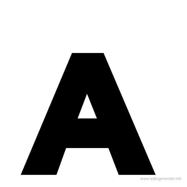 Bold Alphabet Letters to Print