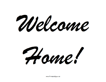 Printable Welcome Back Signs