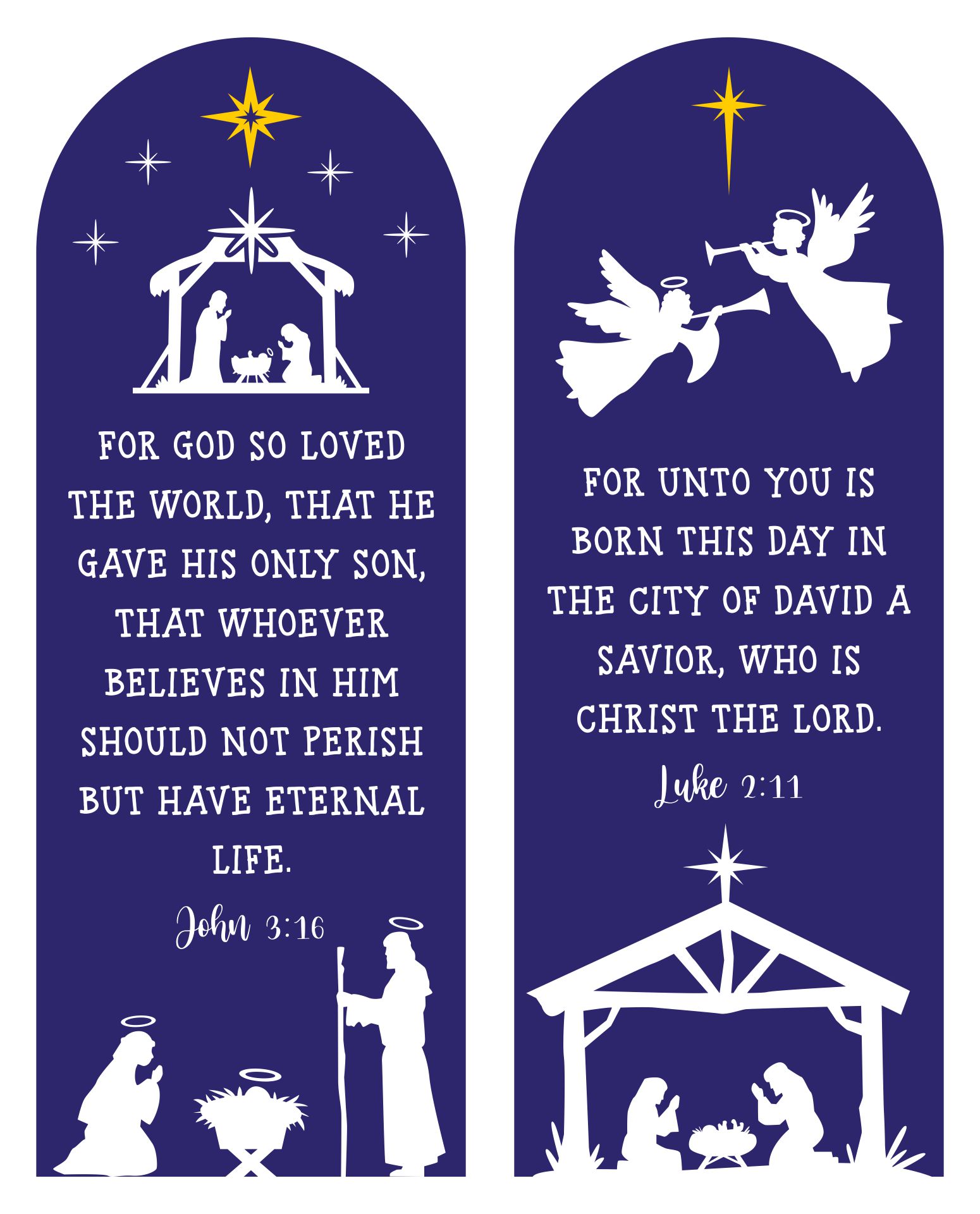 Christmas Jesus Bookmarks Printable
