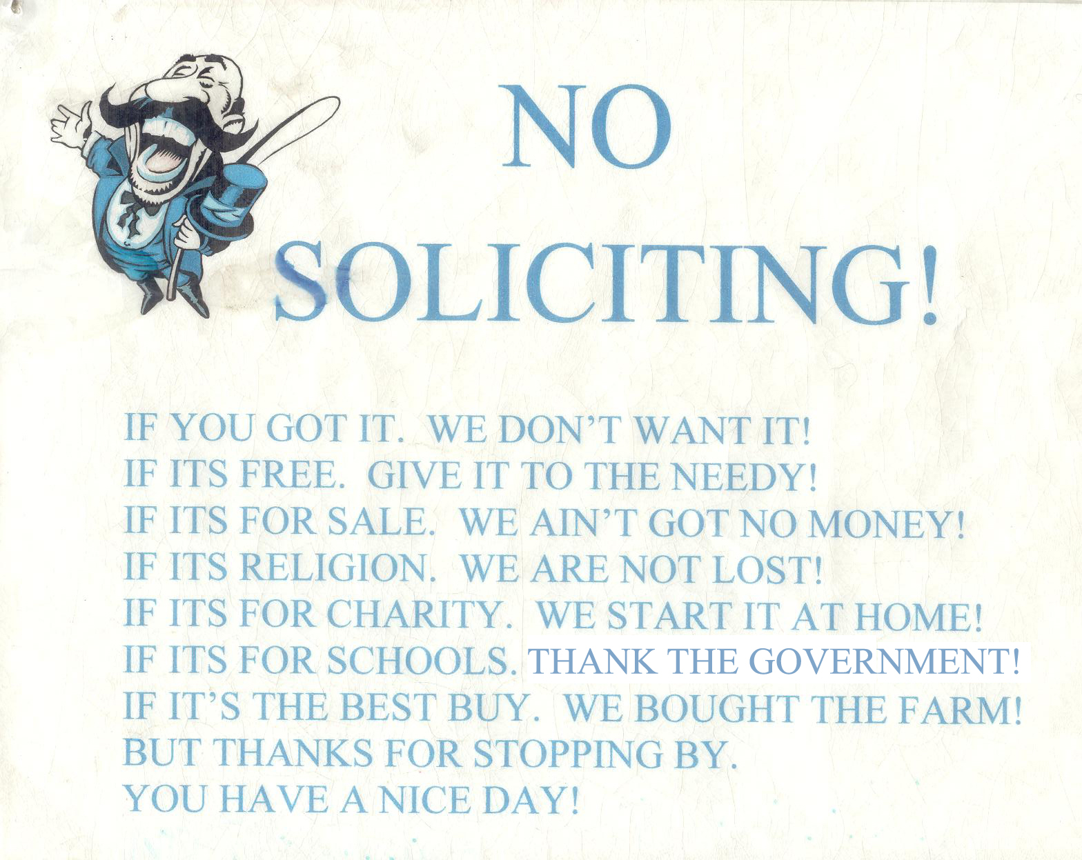 No Soliciting Sign Printable Free