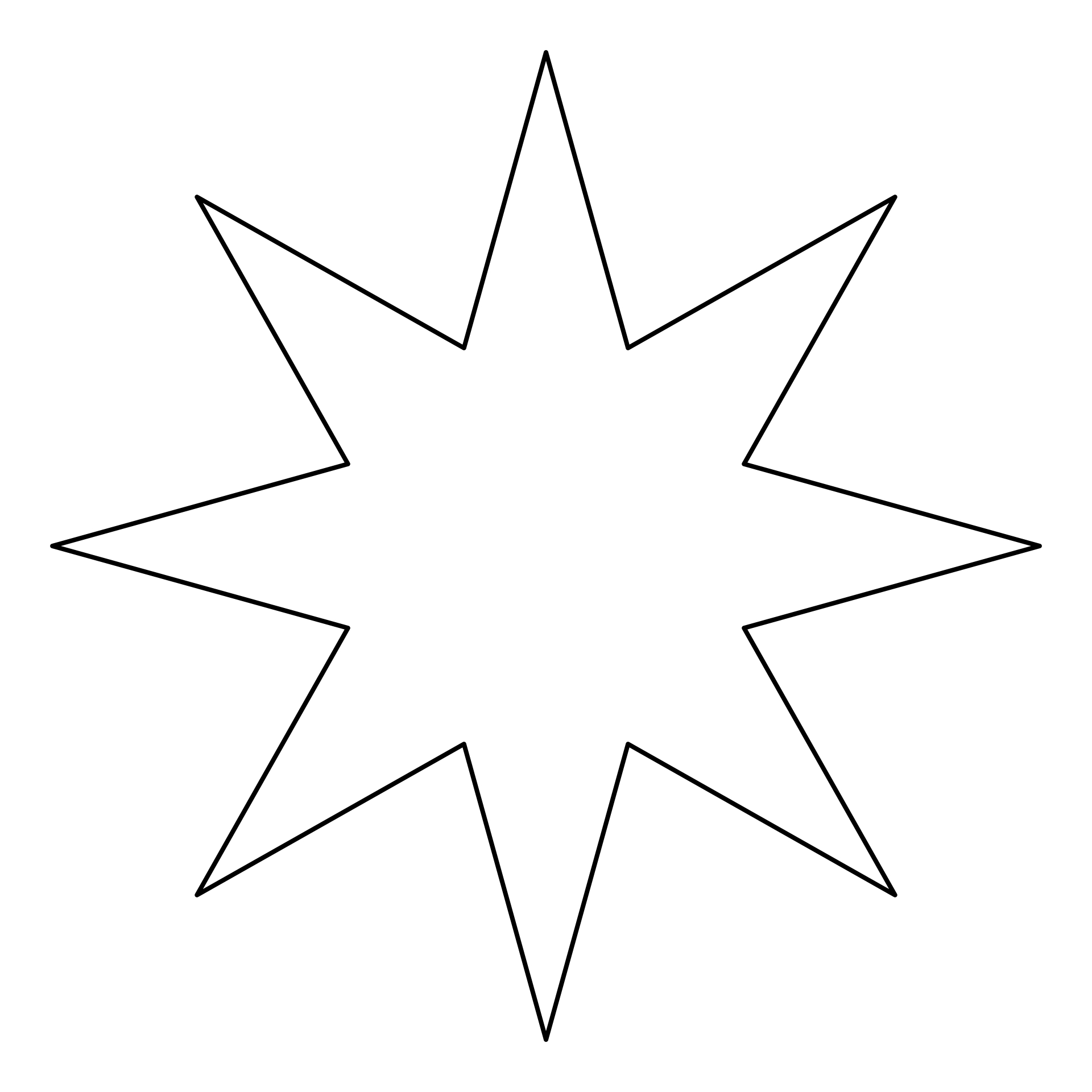 Форма звезды для вырезания