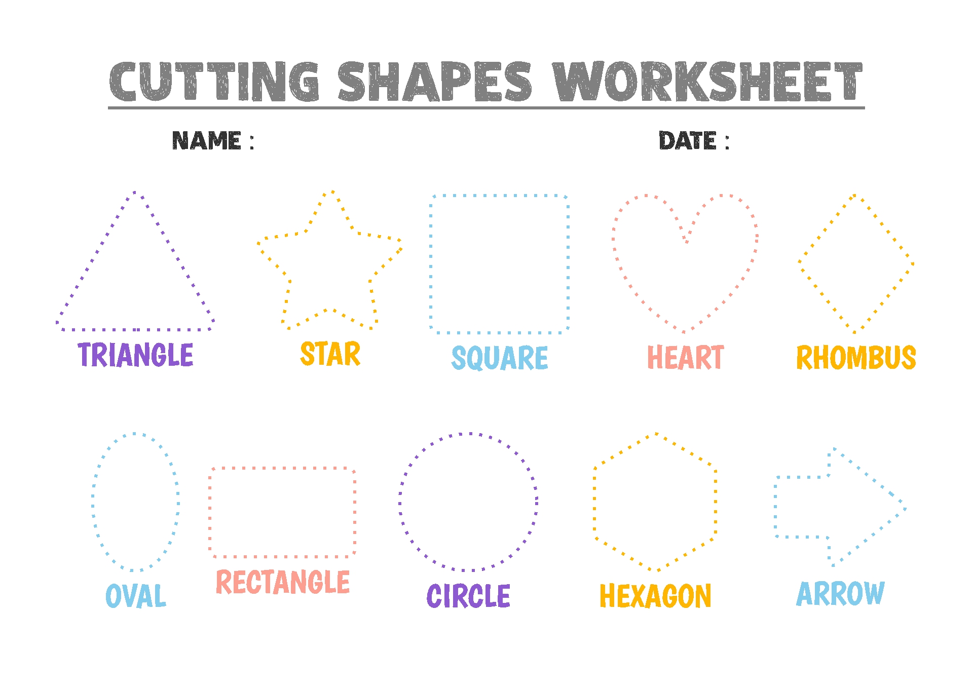 Cutting Shapes For Kids Printable Free Printable Worksheet