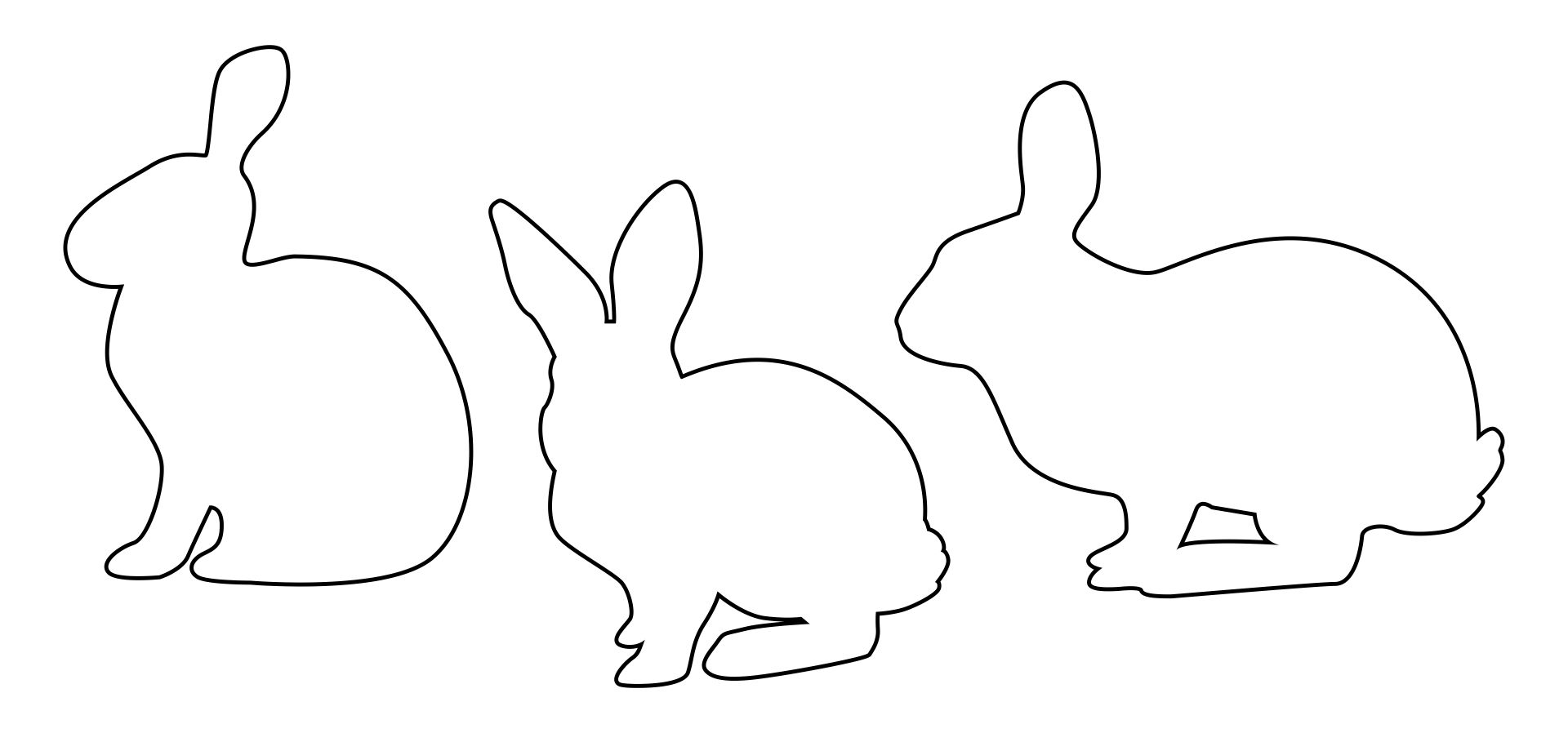 Printable Easter Bunny Pattern