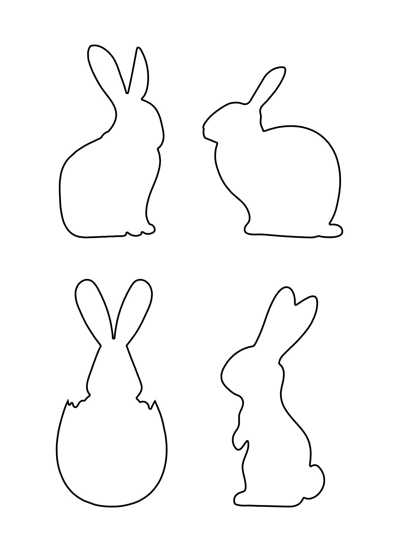 6 Best Printable Easter Bunny Pattern PDF For Free At Printablee