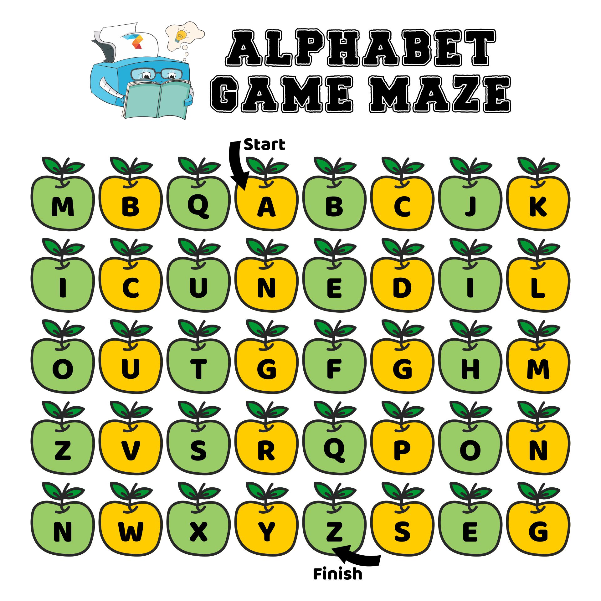 9 Best Printable Kindergarten Alphabet Games Printableecom 7 Secret 