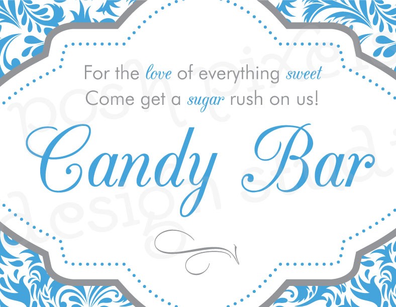 Printable Candy Buffet Labels