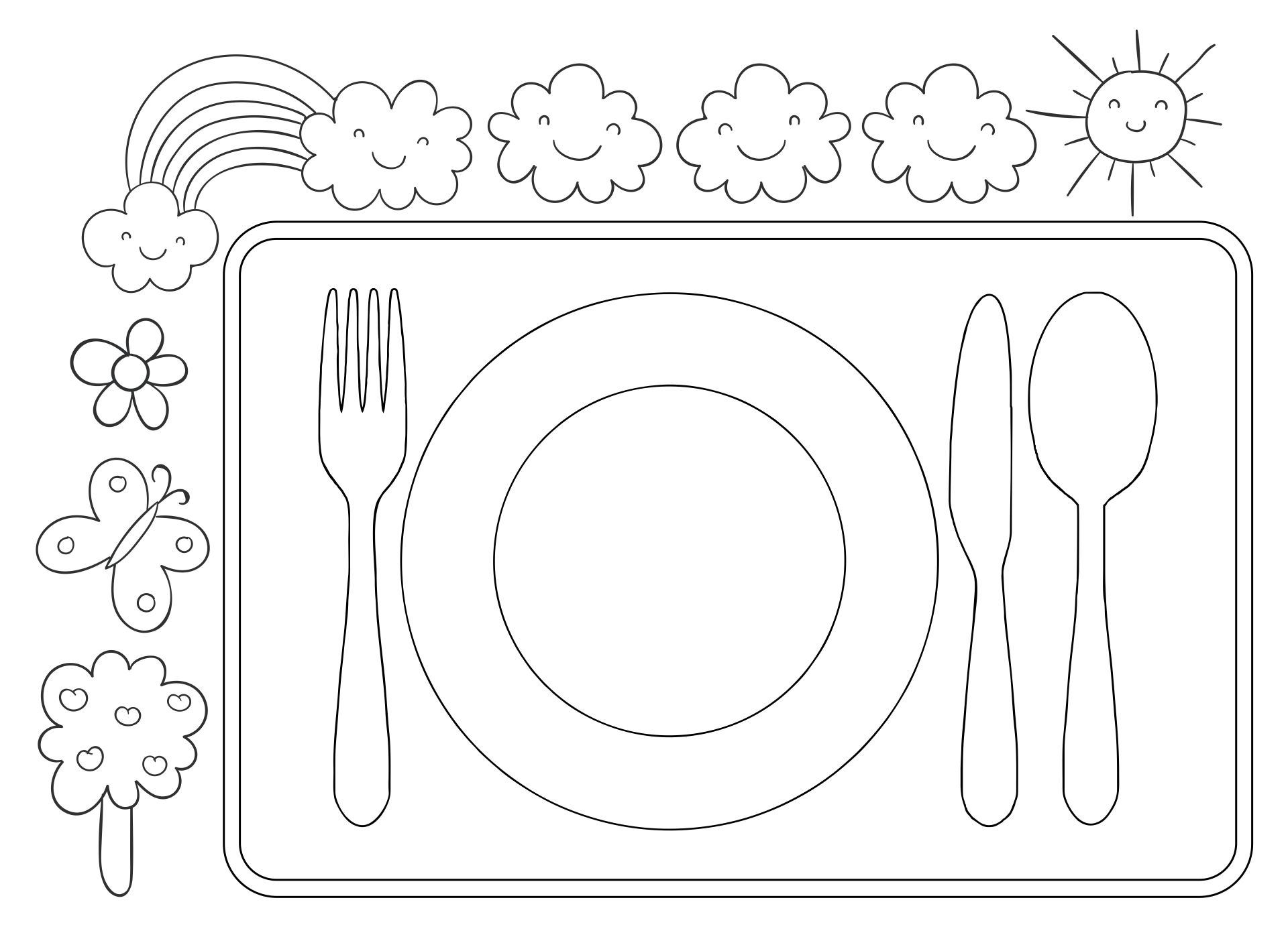 Printable Coloring Placemats