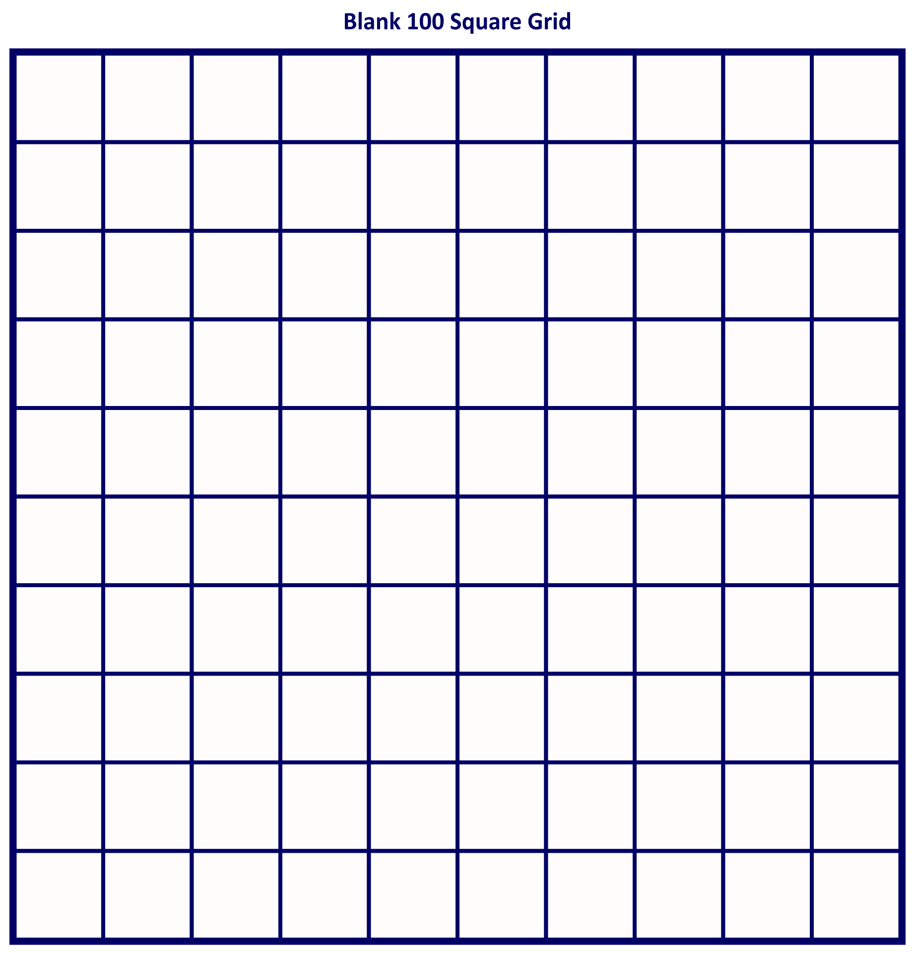100 Square Grid 10 Free PDF Printables Printablee