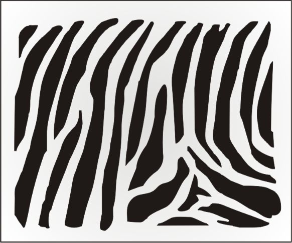 Zebra Print Stencil Template Printable