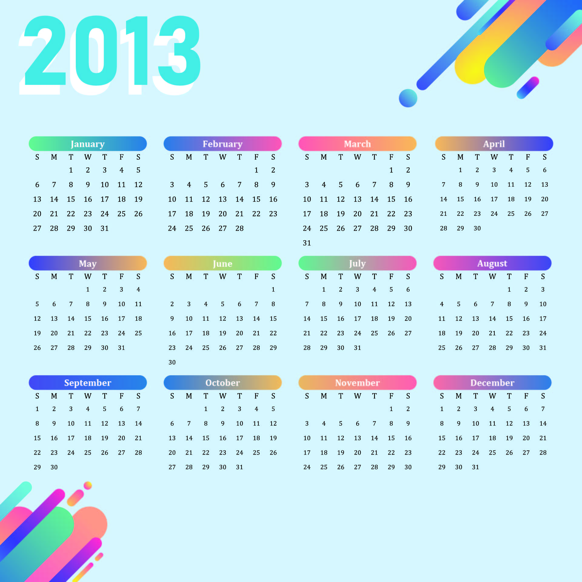 Printable Calendar T