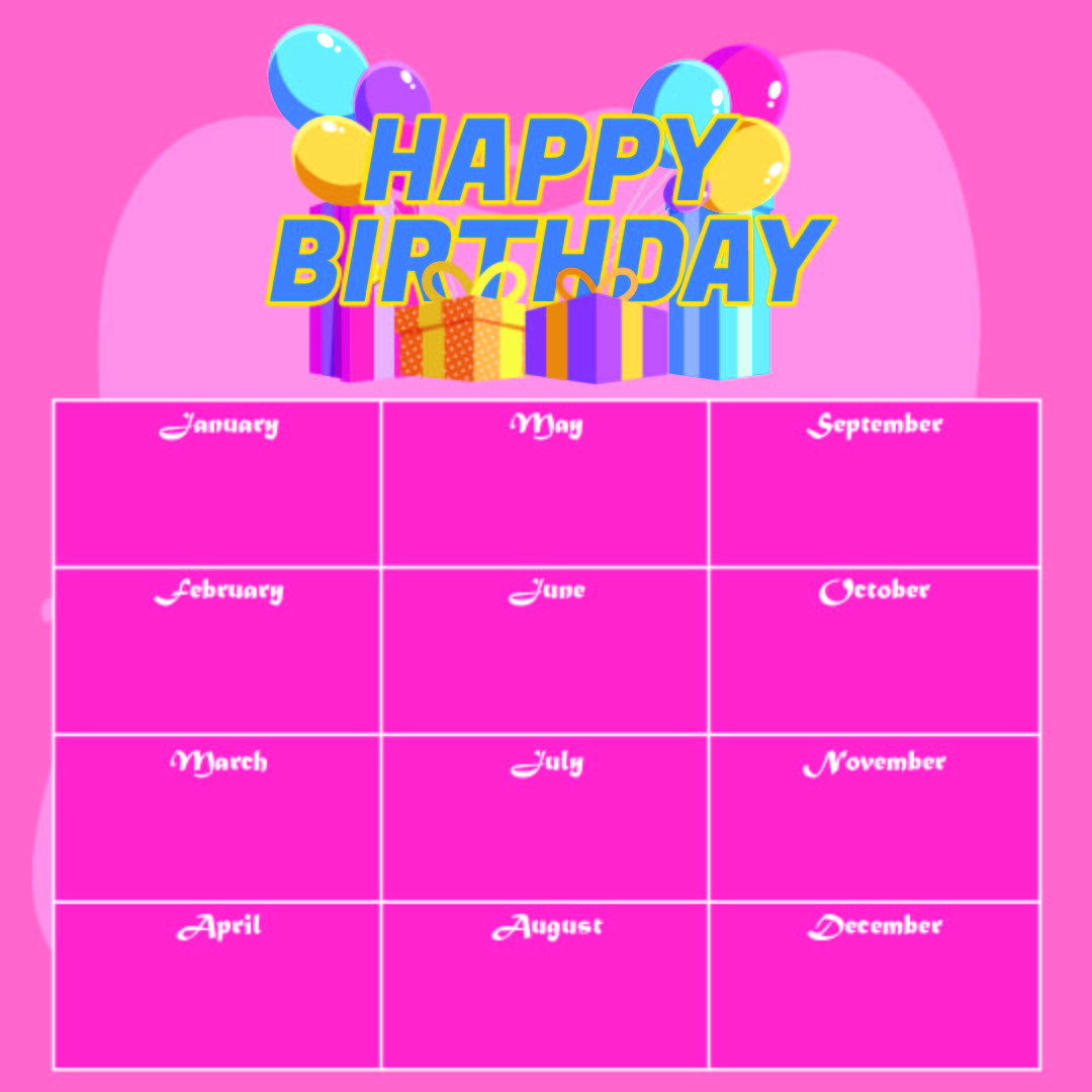 Printable Birthday List Template Printable World Holiday