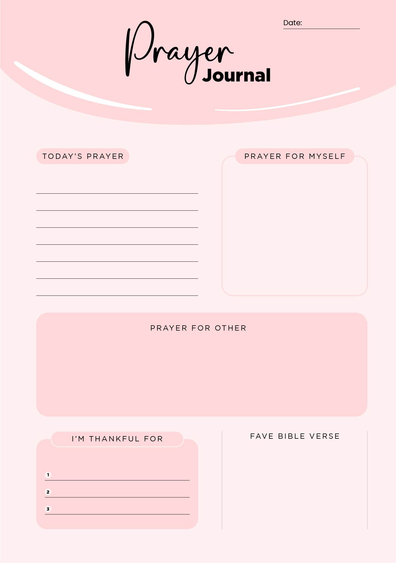 Bible Journal Printable Pages