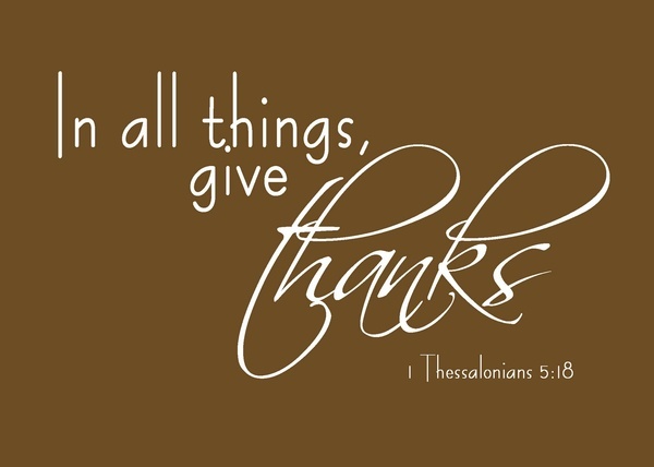 In All Things Give Thanks Printable