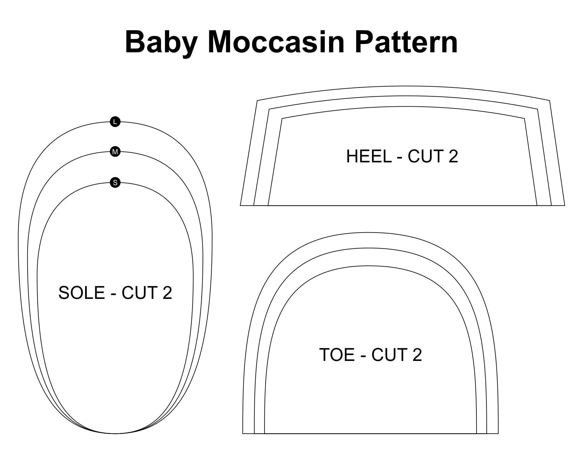 Free Baby Moccasin Sewing Pattern Printable