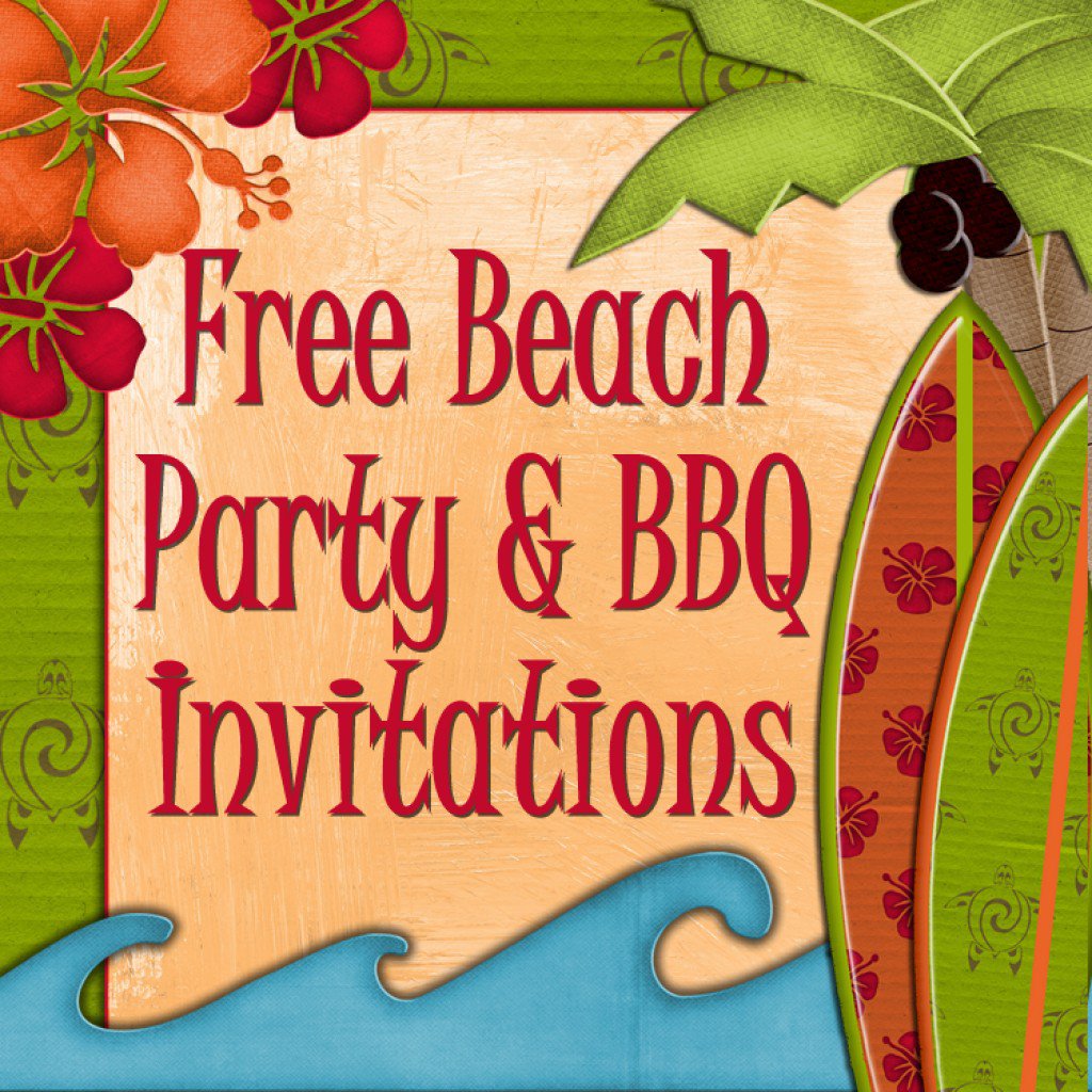 Luau Party Invitation Template