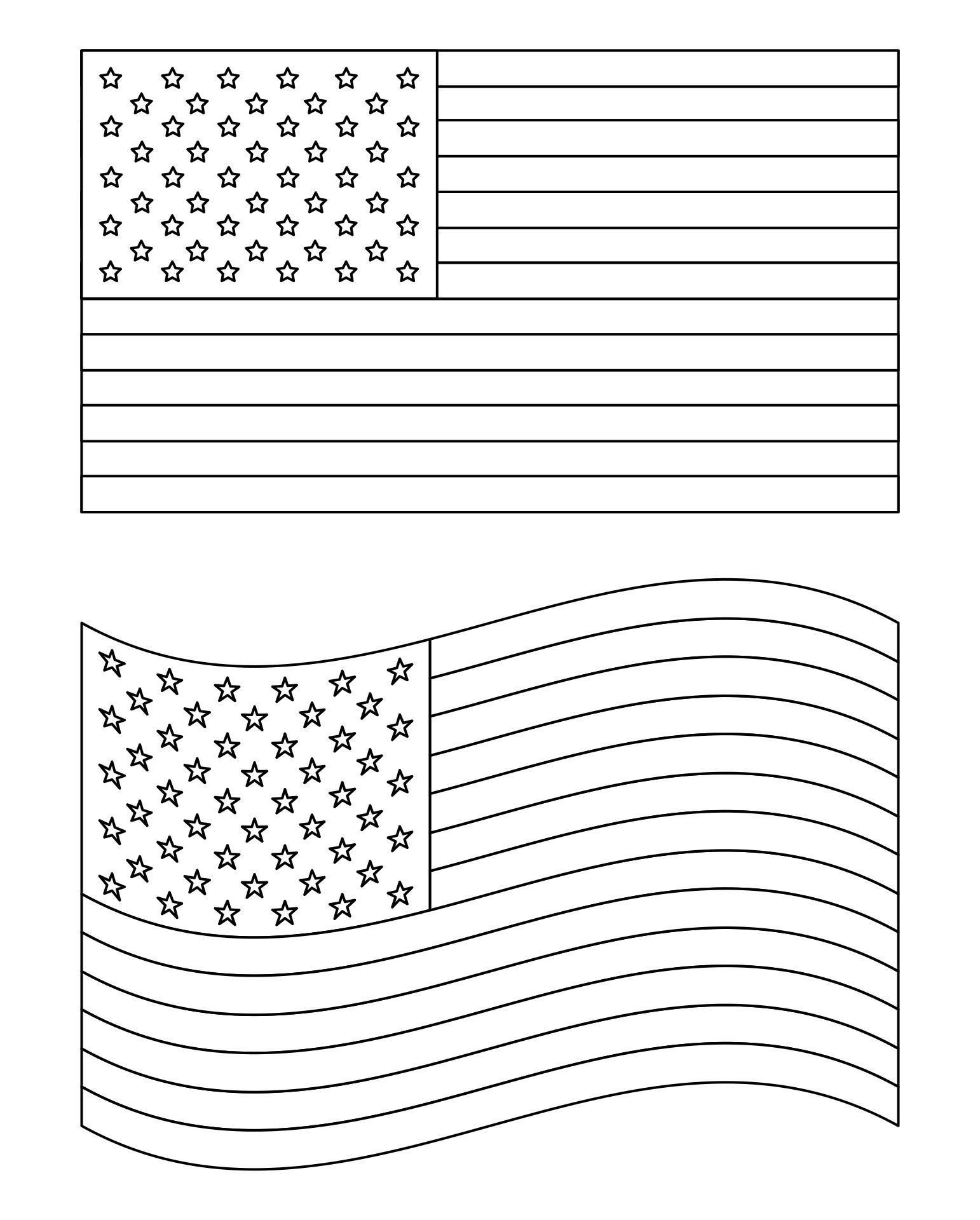 10 Best American Flag Stars Stencil Printable 8X11 PDF For Free At Printablee