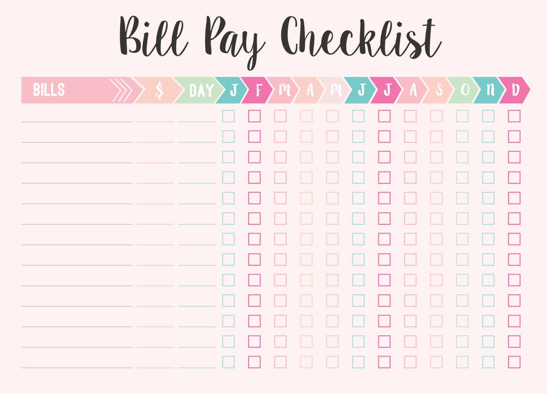 10 Best Free Printable Bill Payment Chart PDF For Free At Printablee