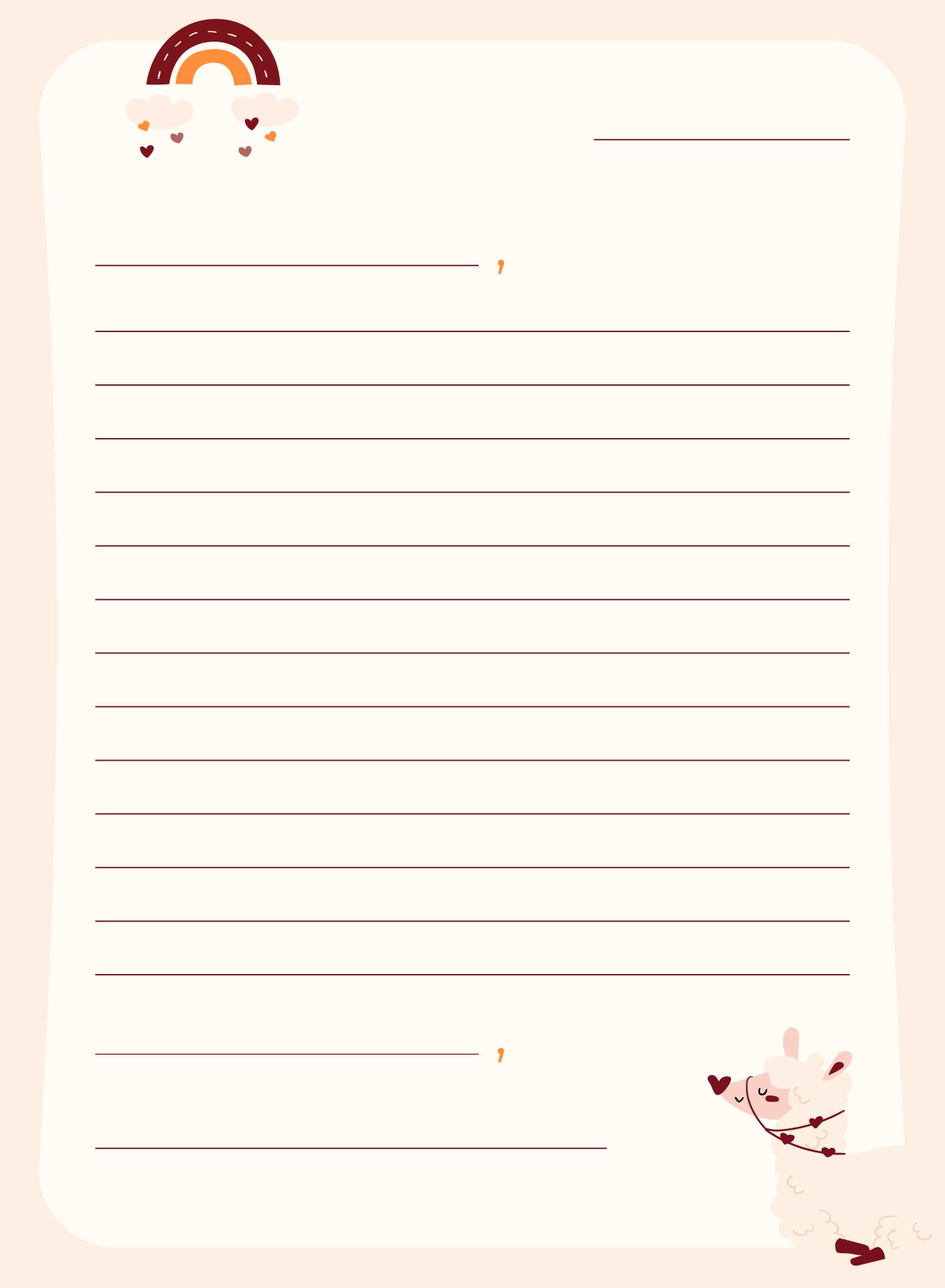 Blank Letter Template For Students Cover Letters - Riset